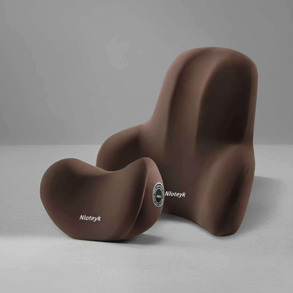 Car Headrest & Lumbar Support Pillow – Neck & Back Comfort for Travel