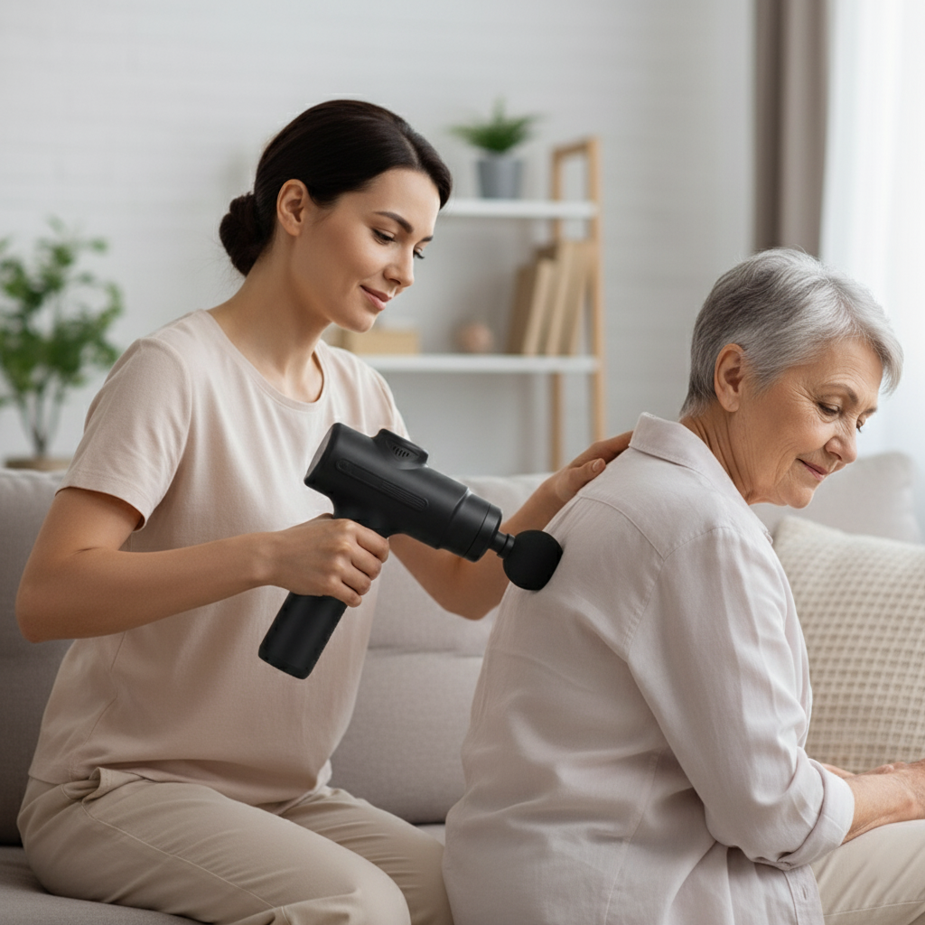 Deep Tissue Electric Massage Gun – 8 Heads Full-Body Muscle Relaxation