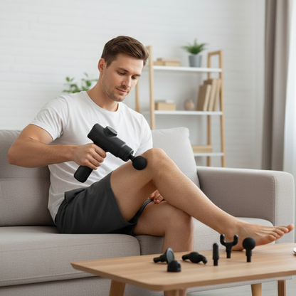 Deep Tissue Electric Massage Gun – 8 Heads Full-Body Muscle Relaxation