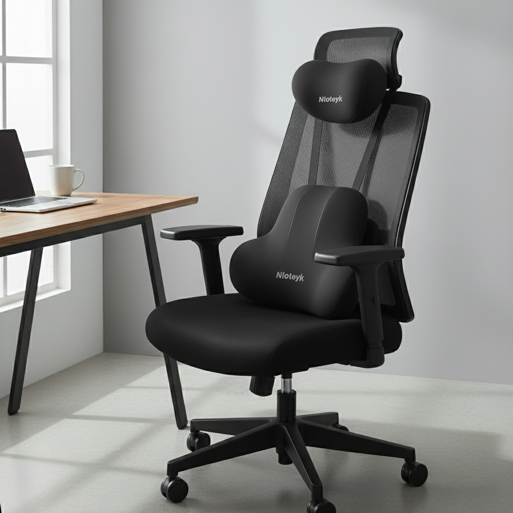 Car Headrest & Lumbar Support Pillow – Neck & Back Comfort for Travel