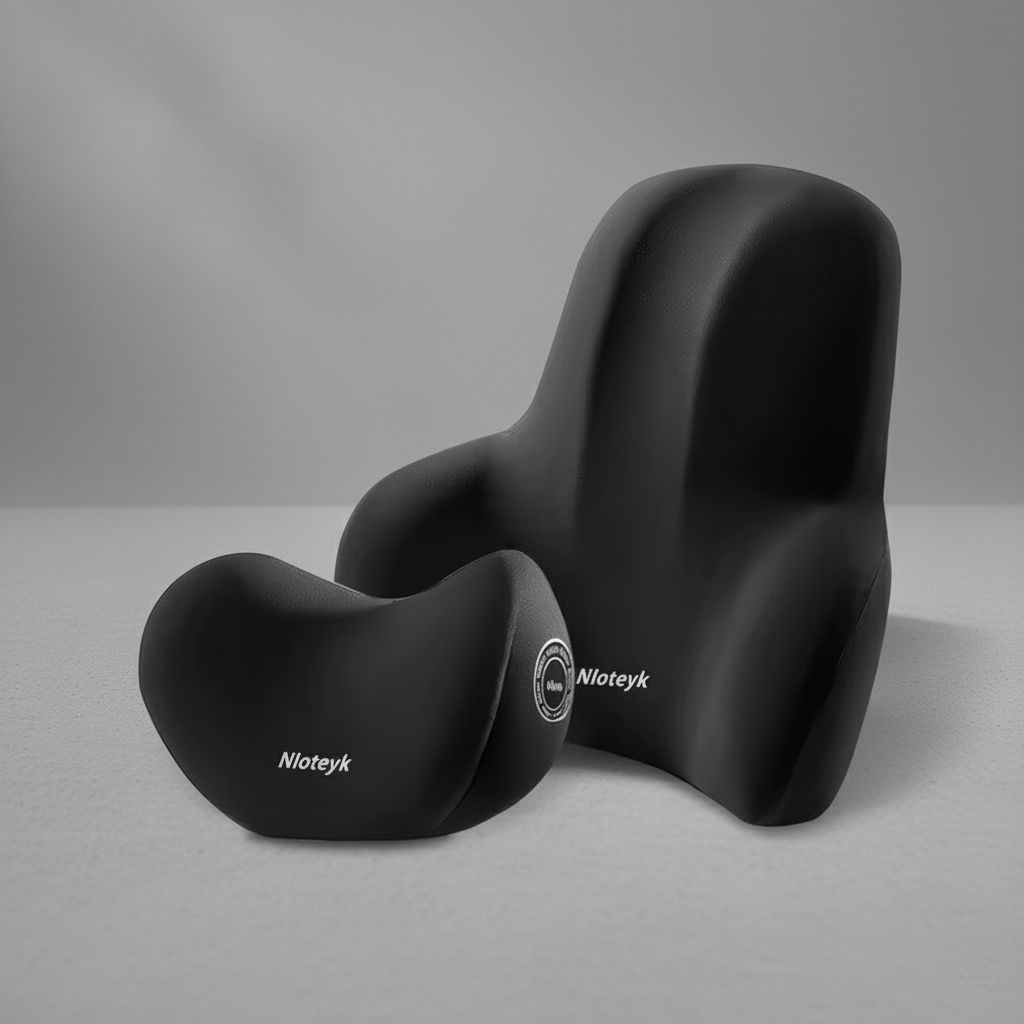 Car Headrest & Lumbar Support Pillow – Neck & Back Comfort for Travel