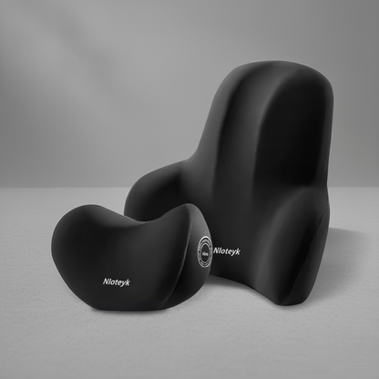 Car Headrest & Lumbar Support Pillow – Neck & Back Comfort for Travel