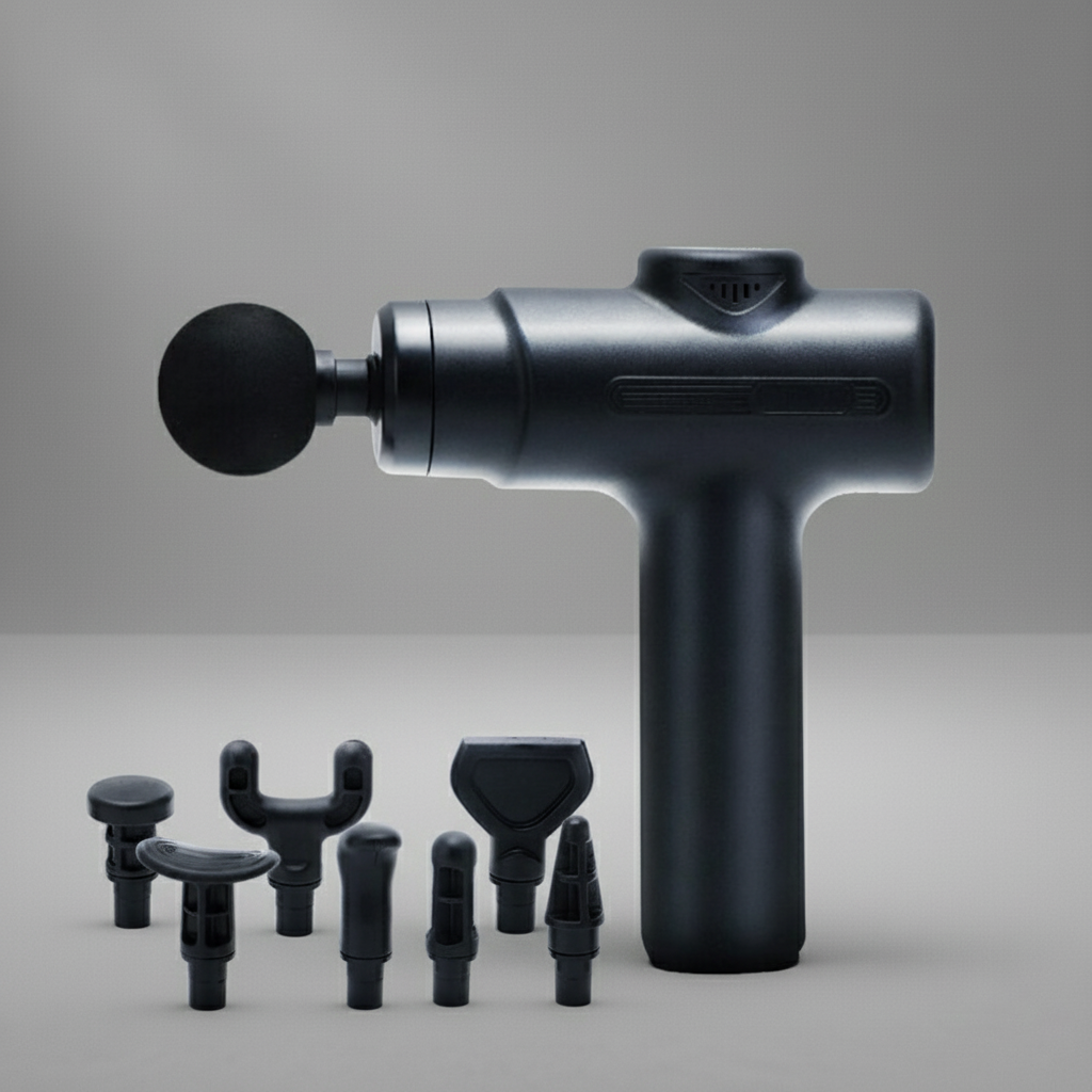 Deep Tissue Electric Massage Gun – 8 Heads Full-Body Muscle Relaxation